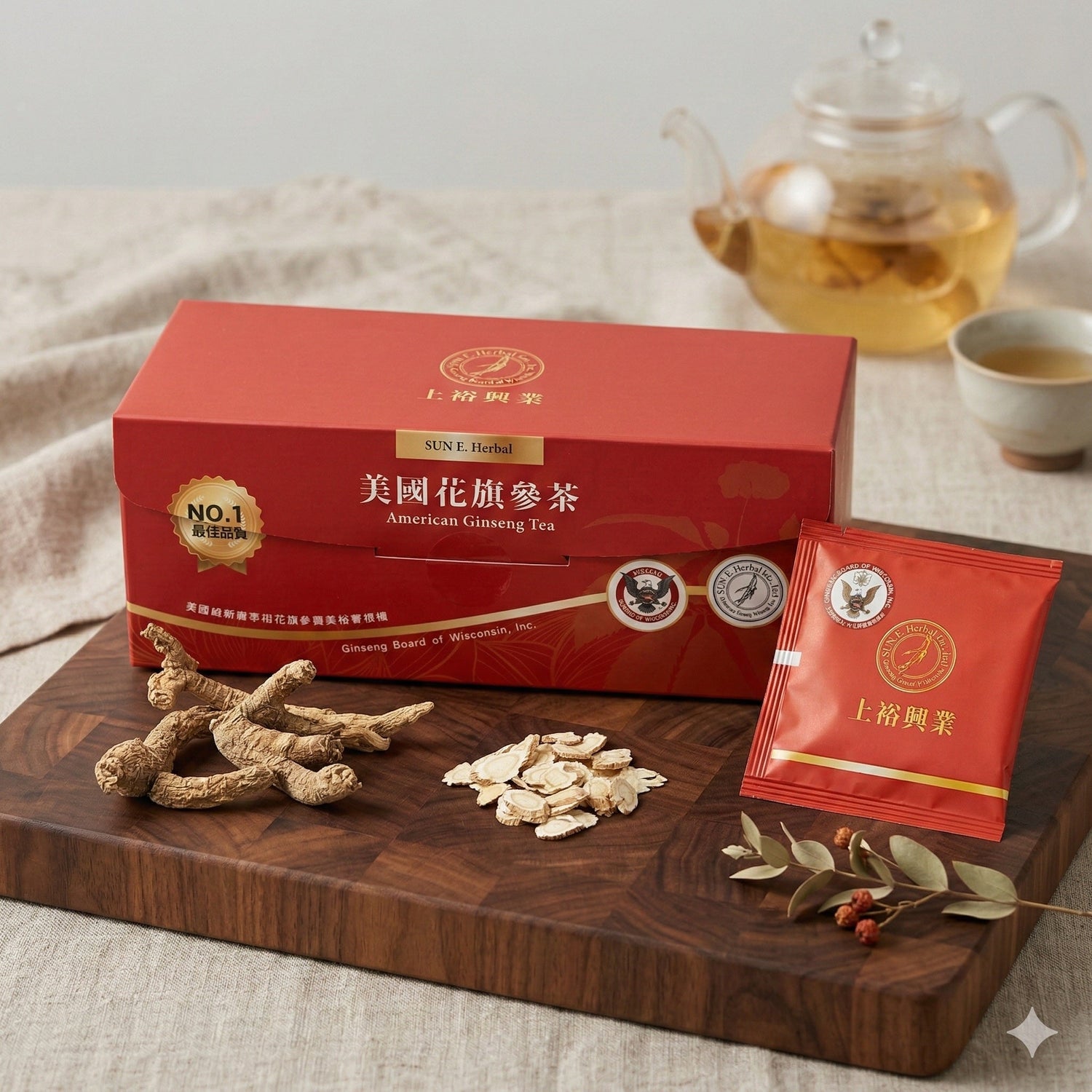 花旗參茶禮盒