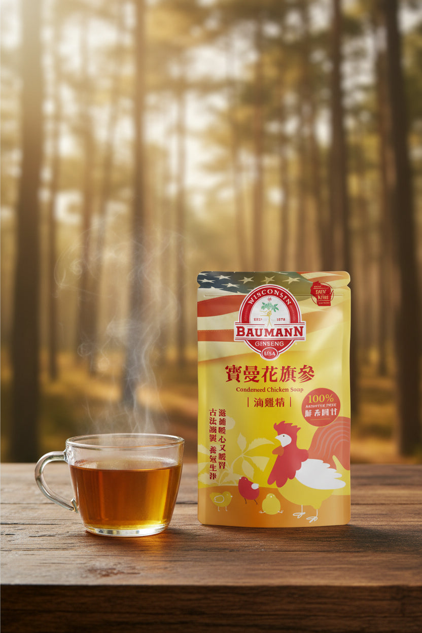 寶曼花旗參滴雞精禮盒